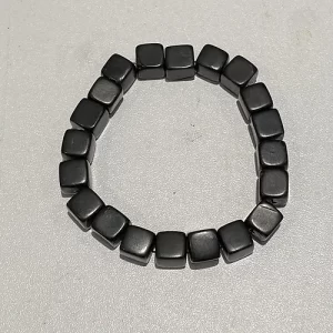 10mm Shungite Cube Bracelet