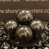 4 polished Shungite spheres Shungite tumbled stones