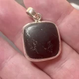 Shungite and Sterling Silver Pendant