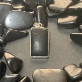 Shungite and Sterling Silver Pendant