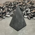 High Shungite Pyramid with inclusions
