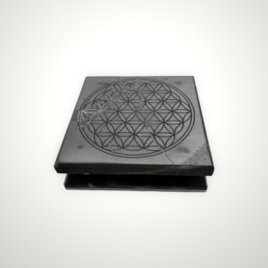 Shungite Tile Etched Flower Of Life