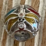 Silver Dragonfly Bead