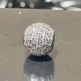 Sterling Silver Bead Pave