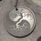Shungite Pendant "Ying Yang Tree Of Life"