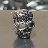Sterling Silver Bead Skull