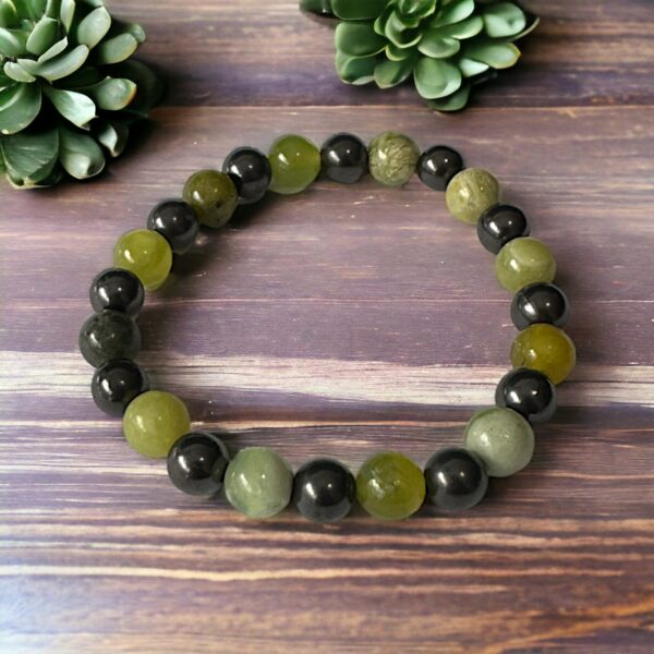 Shungite and Jade 8mm