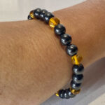 Honey And Shungite Bracelet