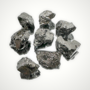 noble shungite pieces silvery