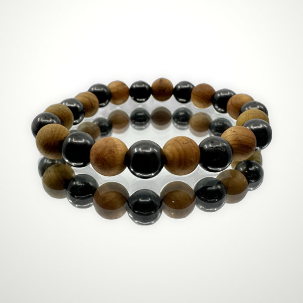 Shungite Bracelet with Sandalwood