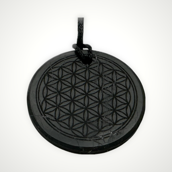 Shungite Flower Of Life Pendant