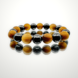 Shungite Bracelet with Sandalwood Beads