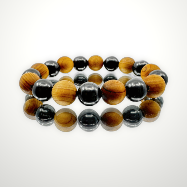 Shungite Bracelet with Sandalwood