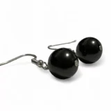 Shungite Earrings 1 Bead