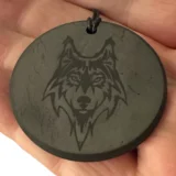 Shungite Pendant Wolf