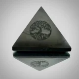 Shungite Tree Of Life Pyramid Front