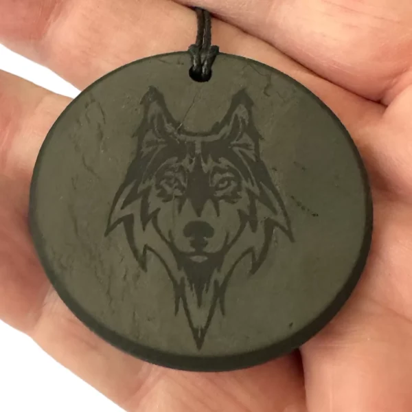 Shungite Pendant Wolf