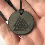 Shungite Pendant Valknut