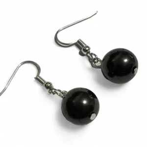 Shungite Earrings 1 Bead