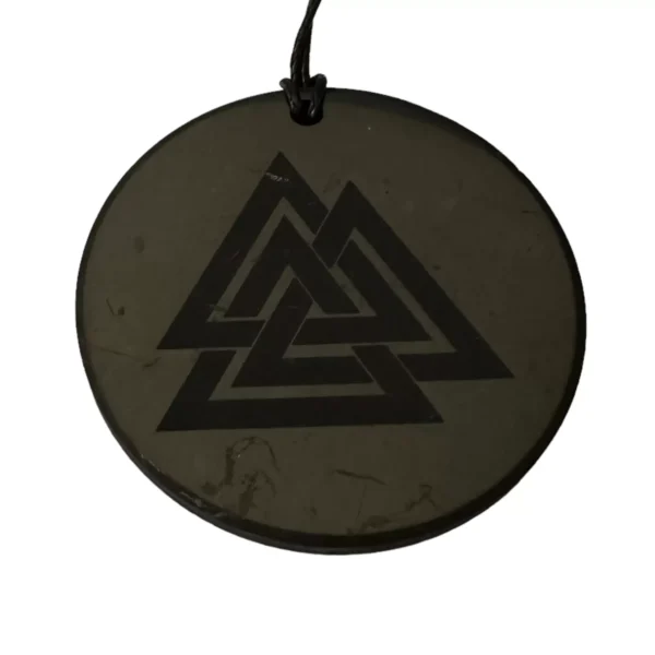 Shungite Pendant Valknut