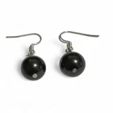 Shungite Earrings 1 Bead