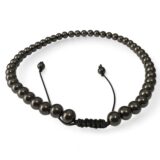 Shungite Necklace Black Pearl Shamballa