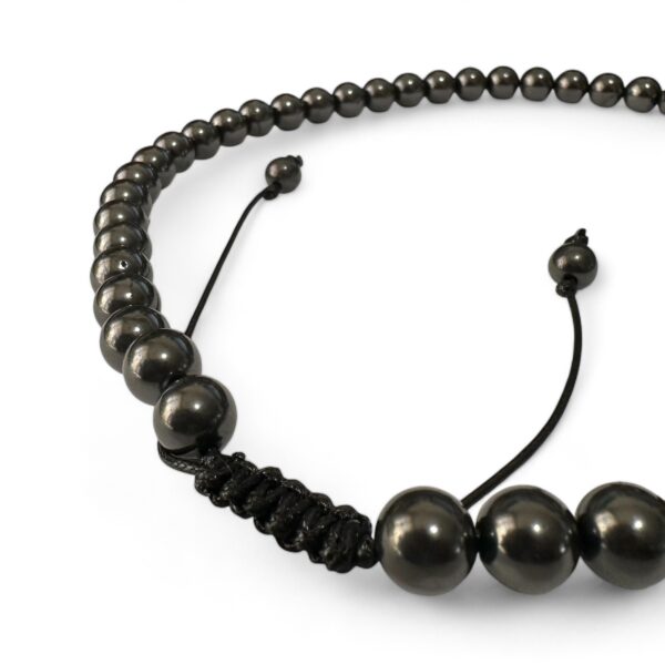 Shungite Necklace Black Pearl Shamballa