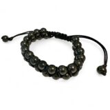 Shungite Bracelet Double Row Crosswise