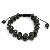 Shungite Bracelet Double Row Straight