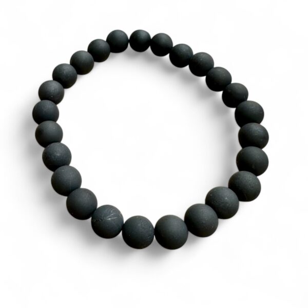 Shungite 8mm Unpolished Bracelet