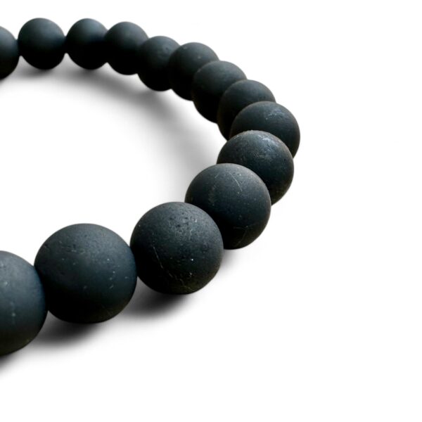 Shungite 8mm Unpolished Bracelet