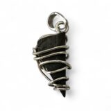 Shungite In Sterling Silver Wrap Design 2