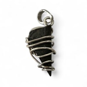 Shungite In Sterling Silver Wrap Design 2