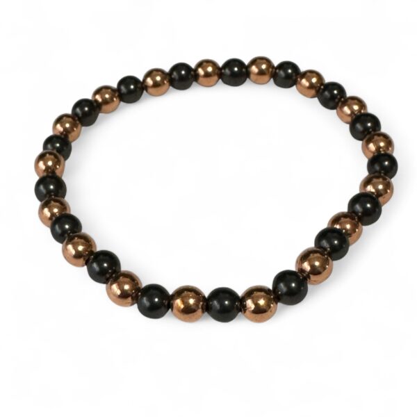 Shungite And Copper Bracelet 6mm Beads