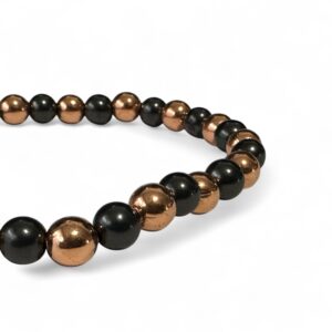 Shungite And Copper Bracelet 6mm Beads