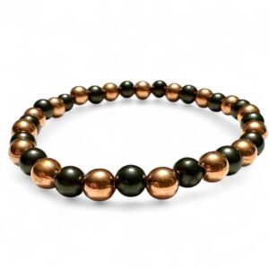 Shungite And Copper Bracelet 6mm Beads