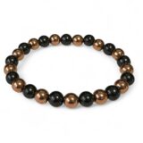 Shungite And Copper Bracelet 8mm Beads