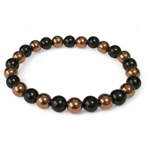 Shungite And Copper Bracelet 8mm Beads