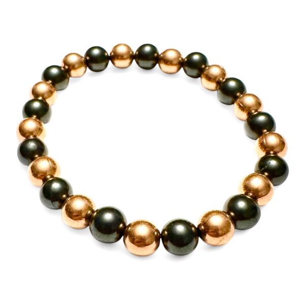 Shungite And Copper Bracelet 8mm Beads