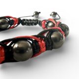 SHUNGITE BRACELET ARACHNE RED 10MM