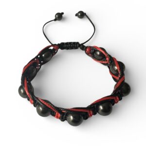 SHUNGITE BRACELET ARACHNE RED 10MM