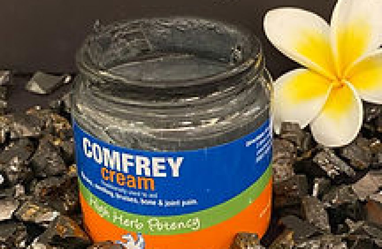 Comfrey cream with Shungite infused into it