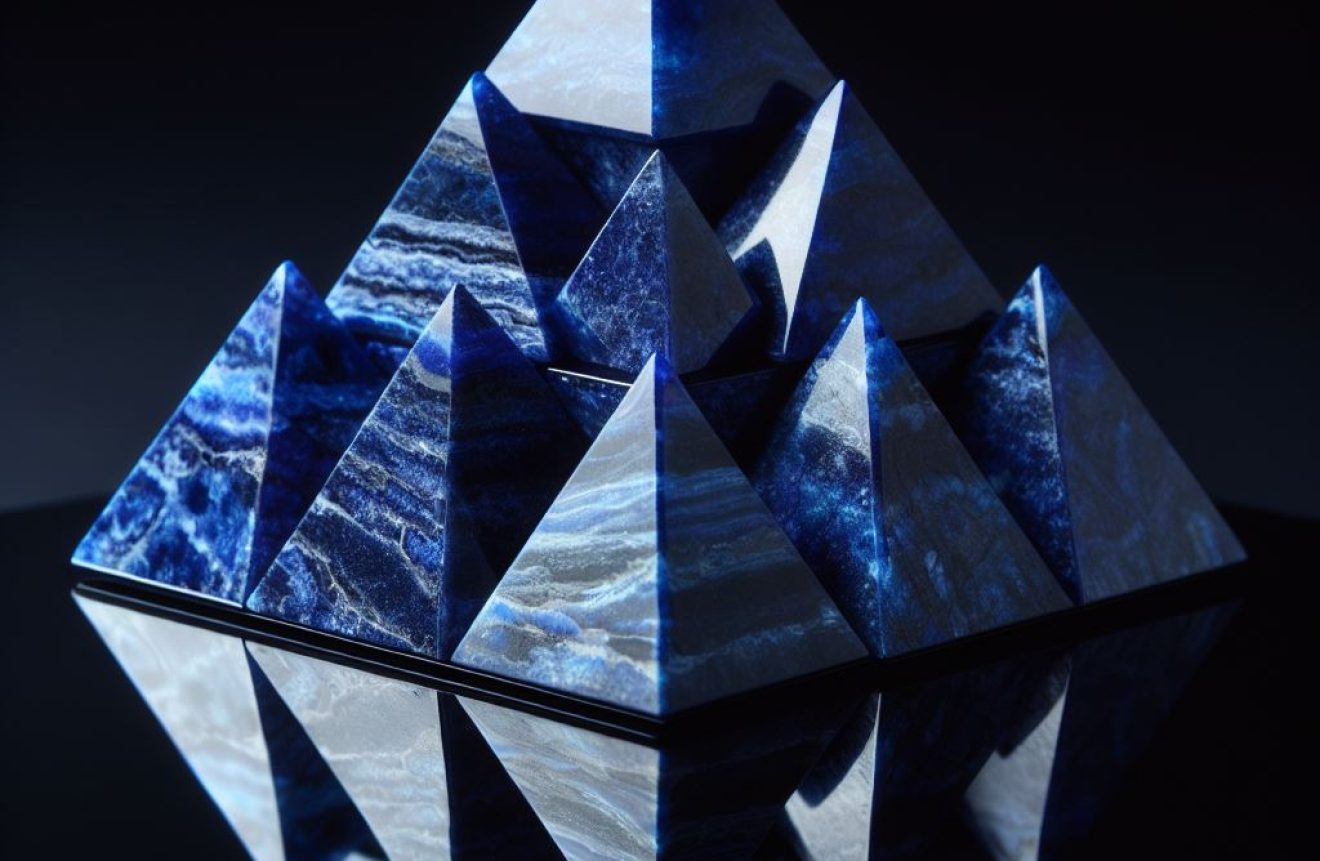 Lapis Lazuli Pyramids Chakra Crystal